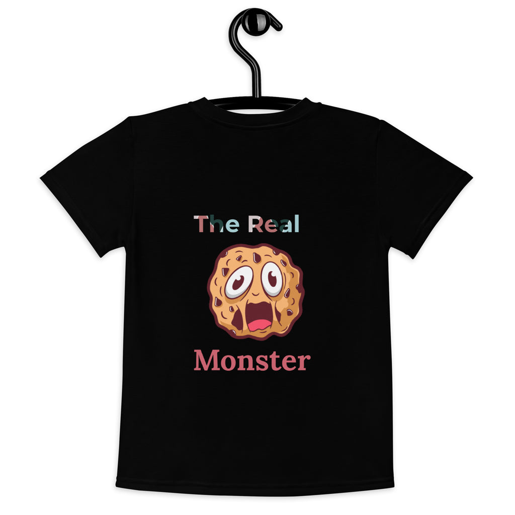The Real Cookie Monster Unisex Kids crew neck t-shirt