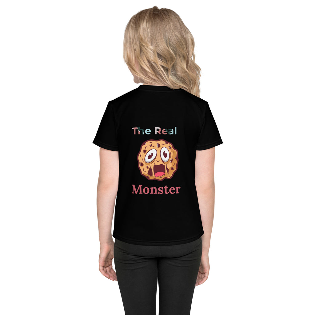 The Real Cookie Monster Unisex Kids crew neck t-shirt