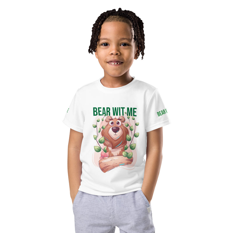 Bear Wit Me Kids crew neck unisex t-shirt