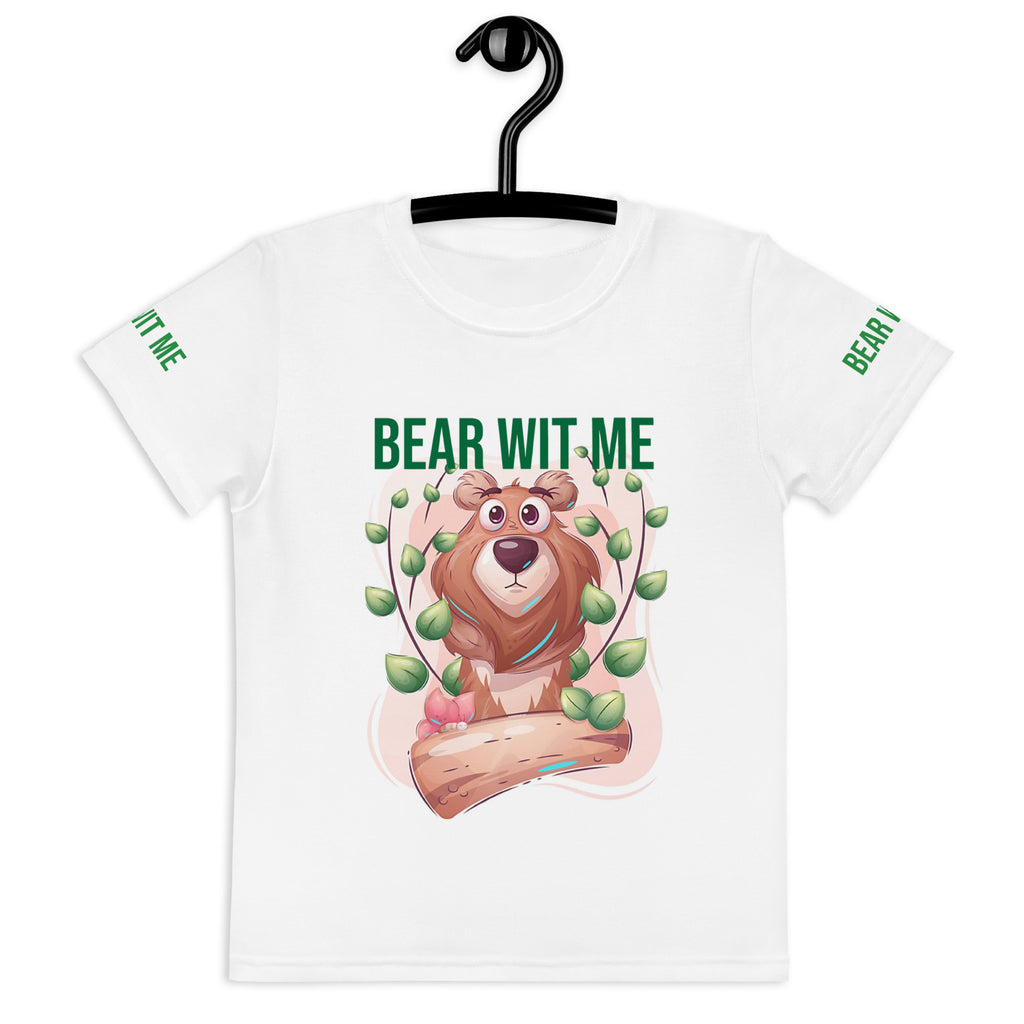 Bear Wit Me Kids crew neck unisex t-shirt