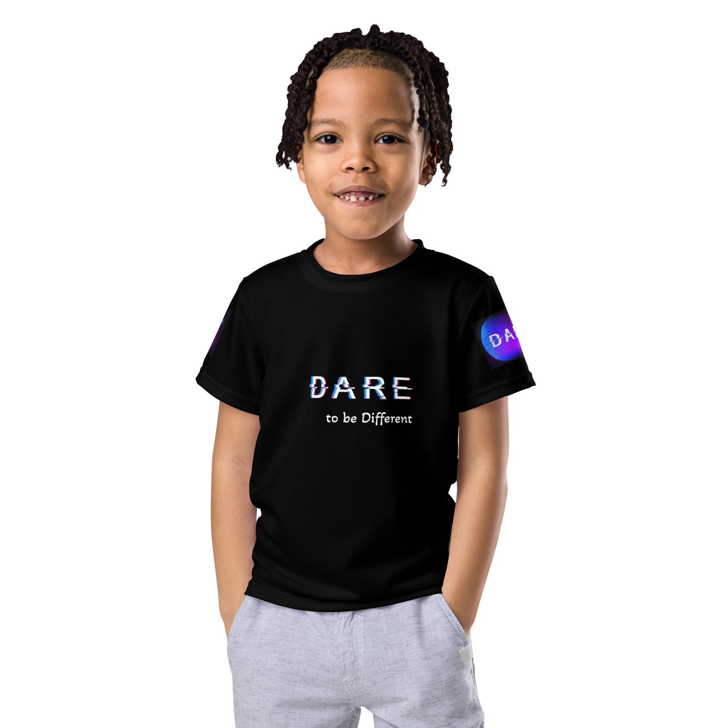 Dare to be Different Kids unisex crew neck t-shirt