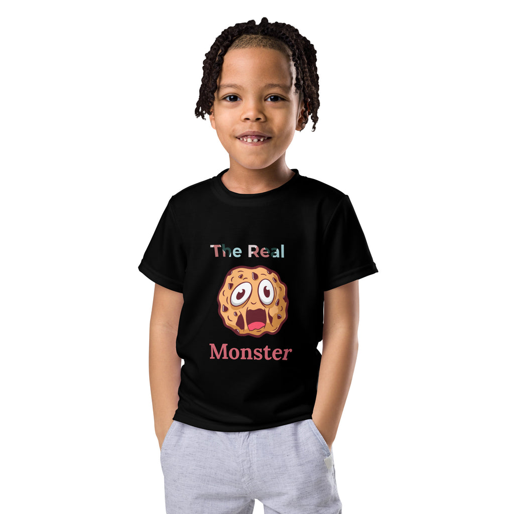 The Real Cookie Monster Unisex Kids crew neck t-shirt