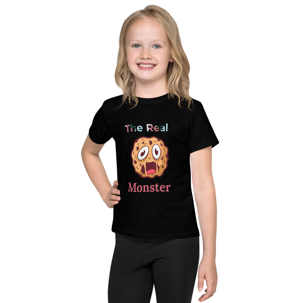 The Real Cookie Monster Unisex Kids crew neck t-shirt