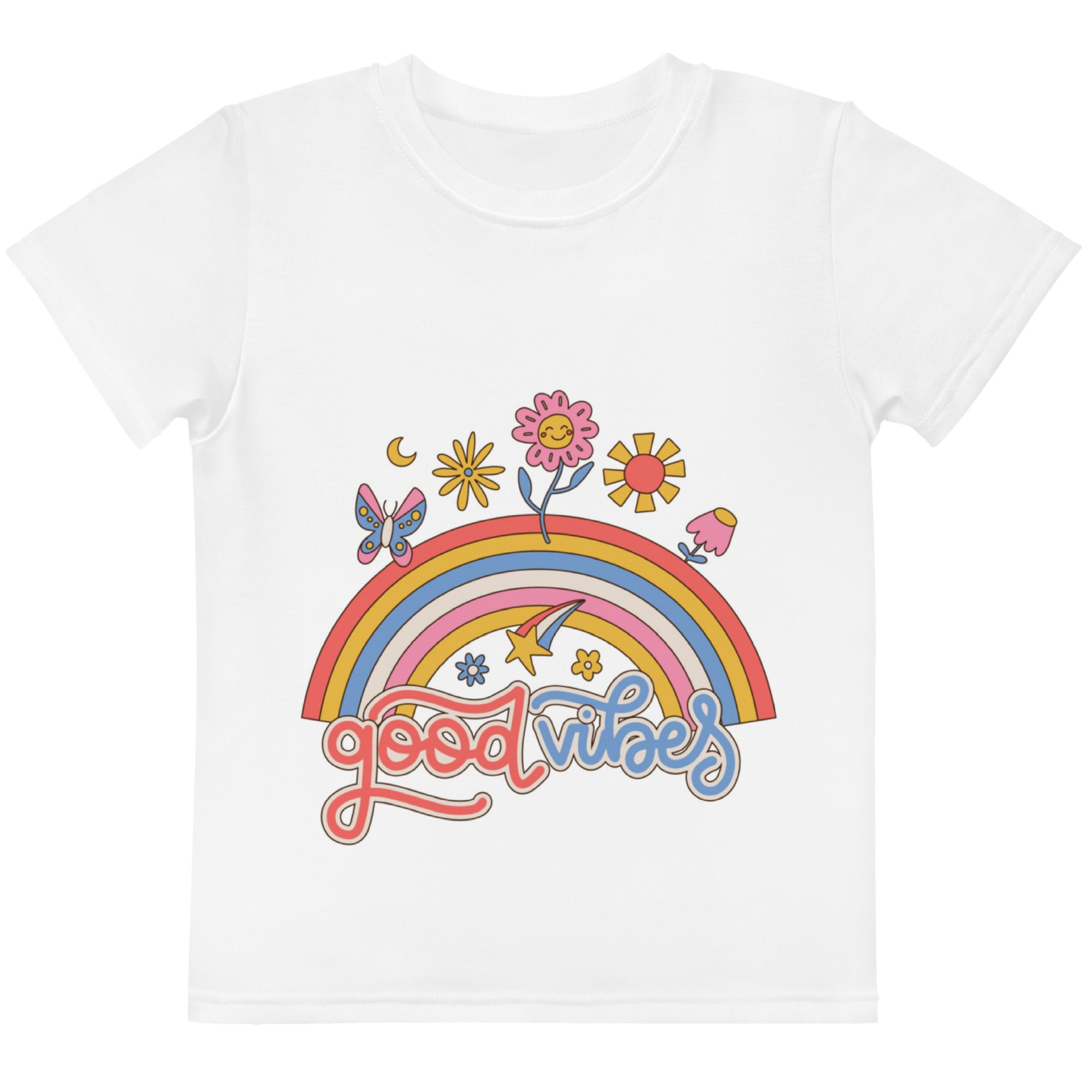 Good Vibes Kids crew neck unisex t-shirt