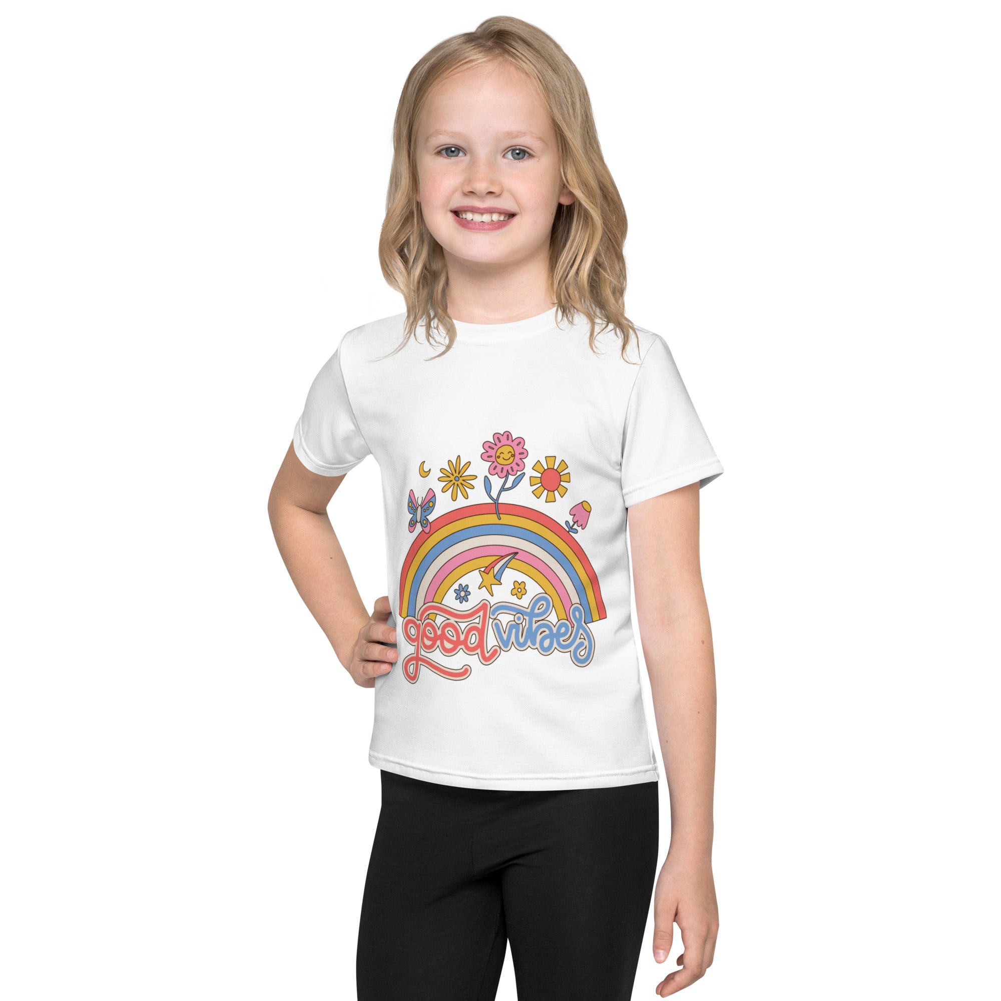 Good Vibes Kids crew neck unisex t-shirt