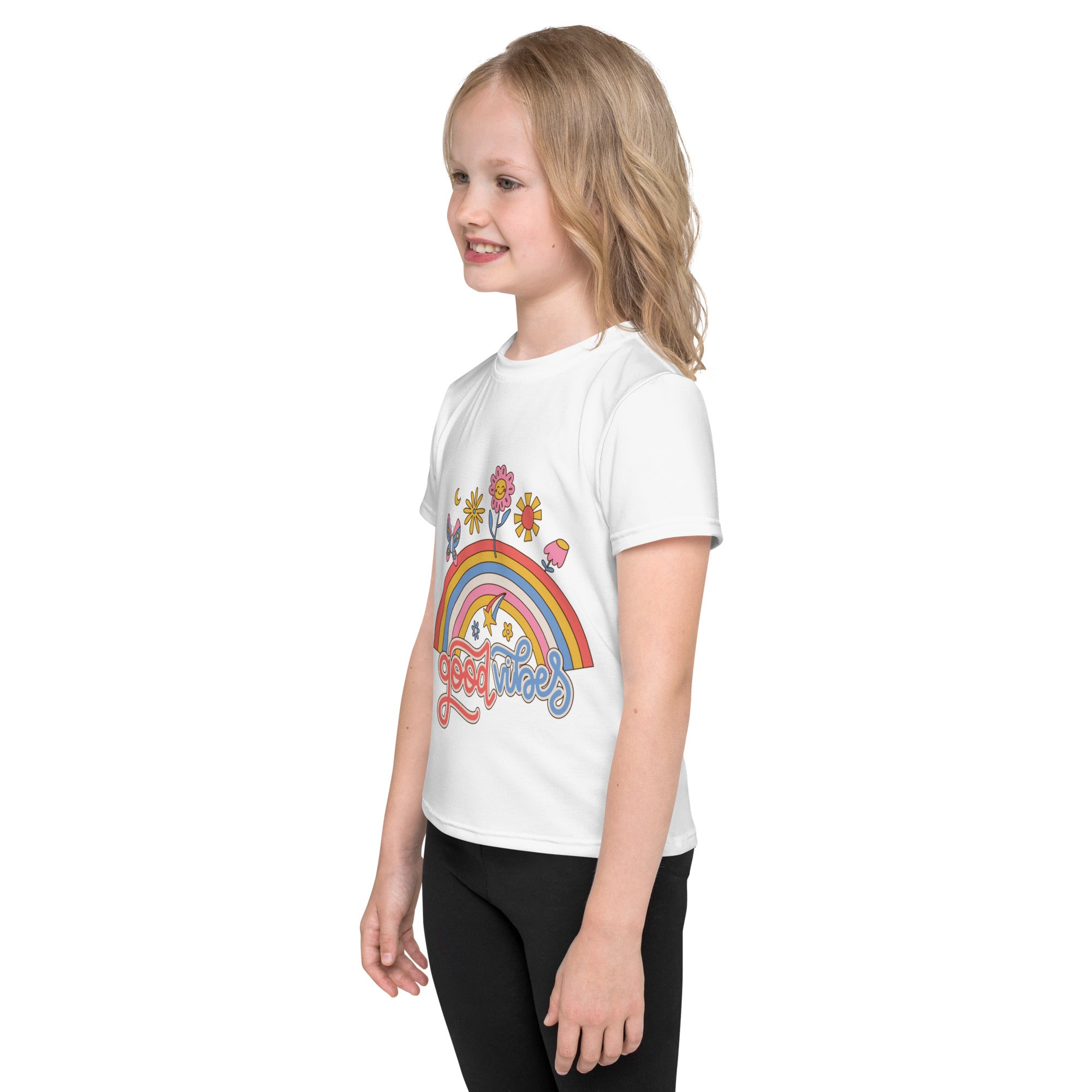 Good Vibes Kids crew neck unisex t-shirt