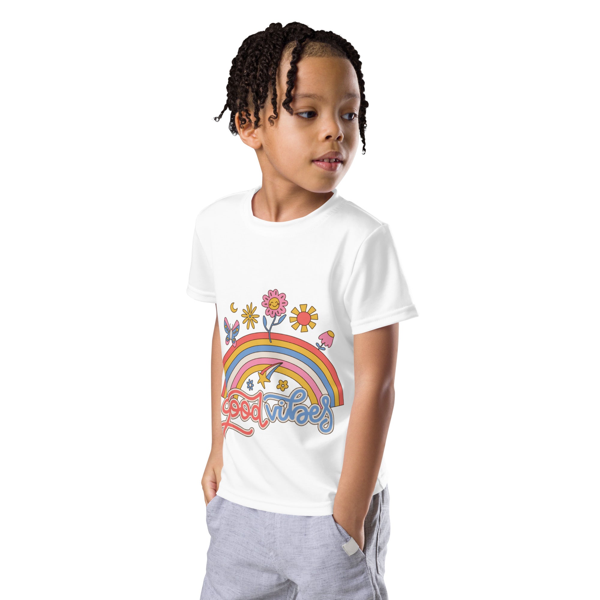 Good Vibes Kids crew neck unisex t-shirt