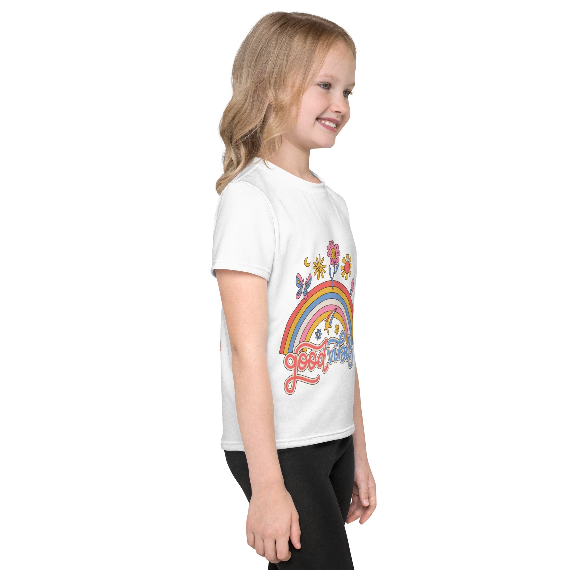 Good Vibes Kids crew neck unisex t-shirt