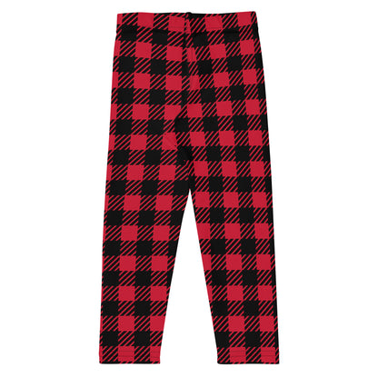 Red Plaid Kid's Leggings