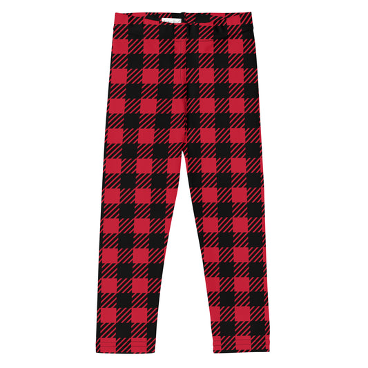 Red Plaid Kid's Leggings