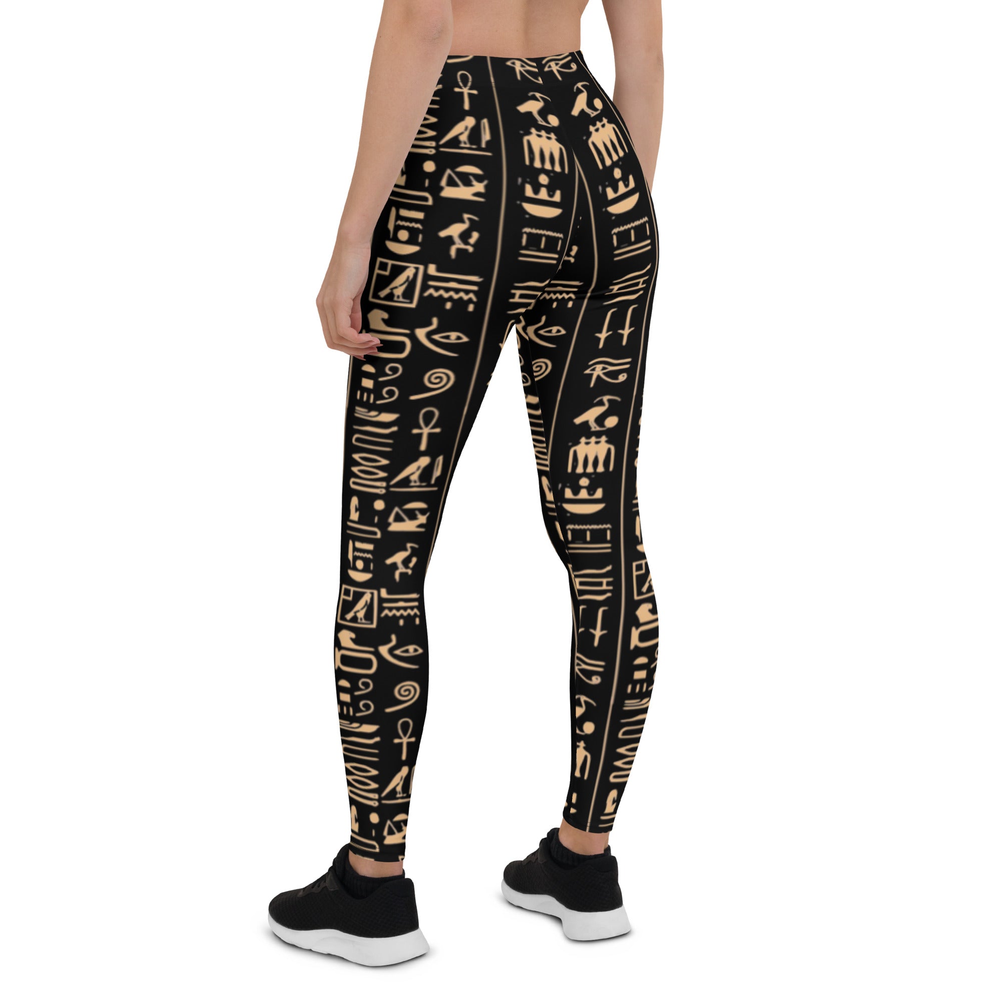 Black Hieroglyphs Leggings