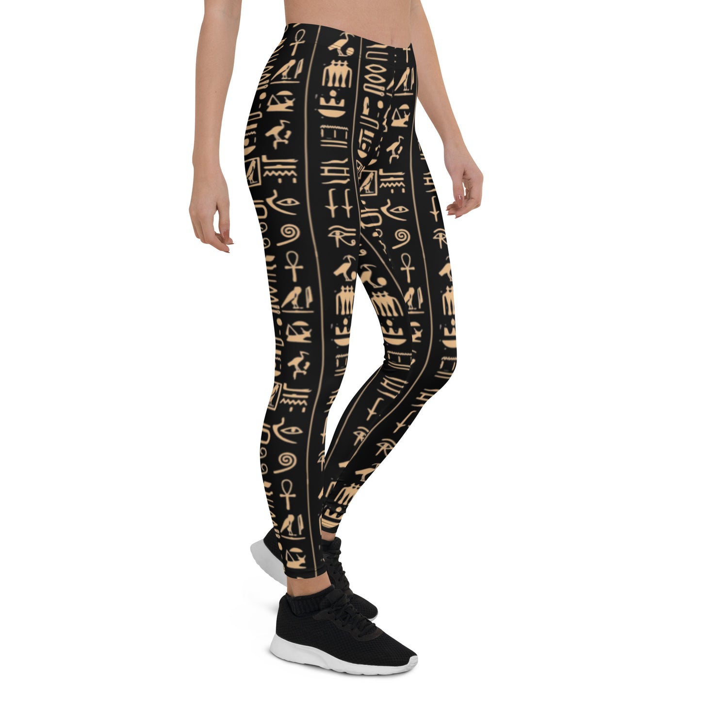 Black Hieroglyphs Leggings