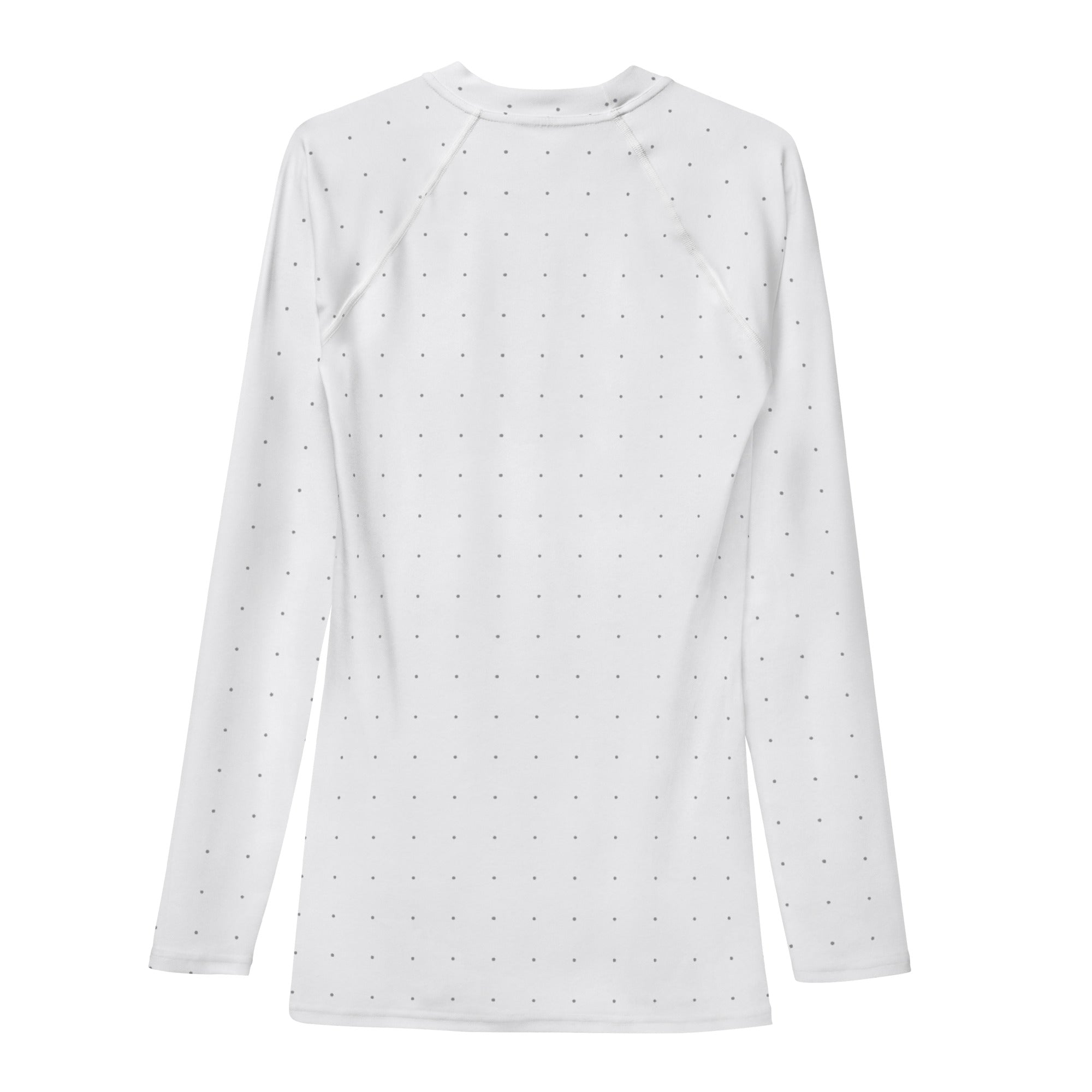 White Dots Longe Sleeve Rash Guard