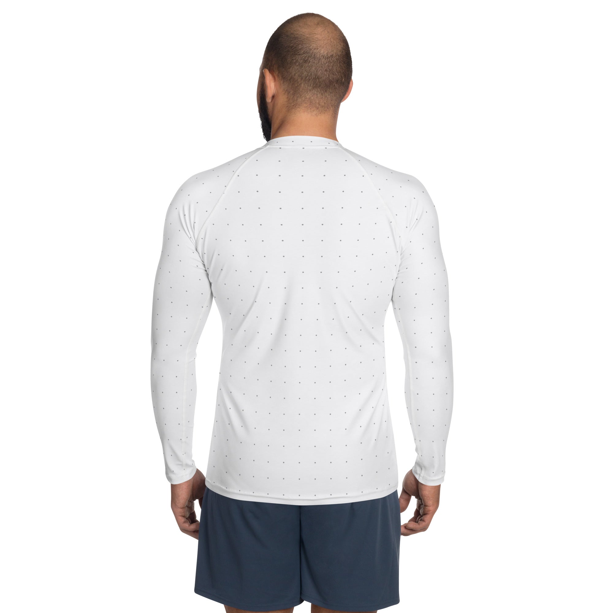 White Dots Longe Sleeve Rash Guard