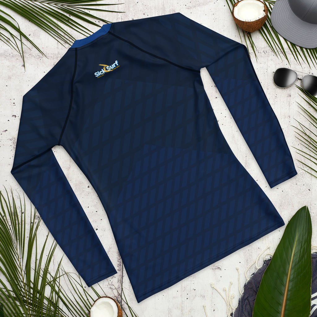Blue Long Sleeve Rash Guard