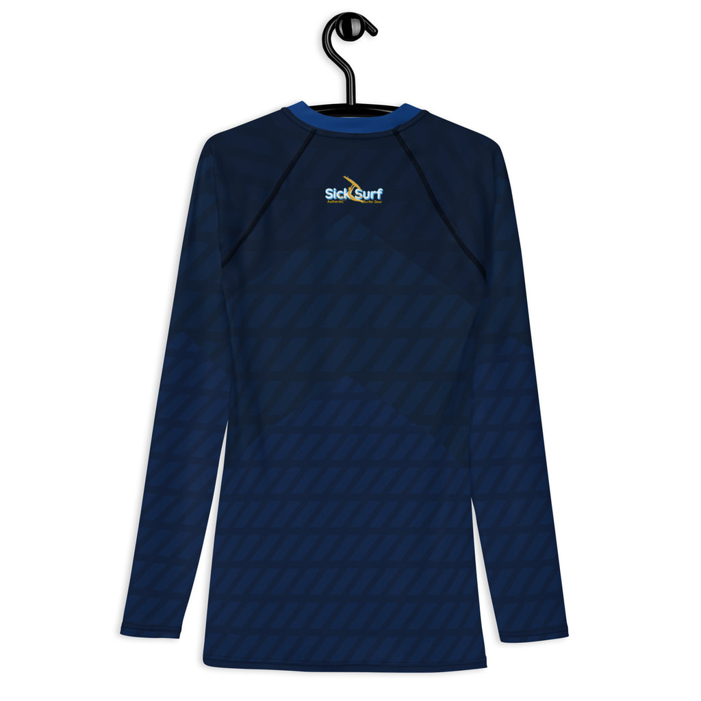 Blue Long Sleeve Rash Guard