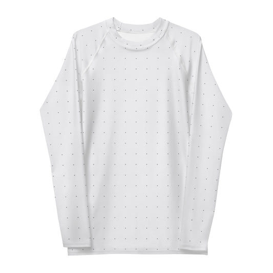 White Dots Longe Sleeve Rash Guard