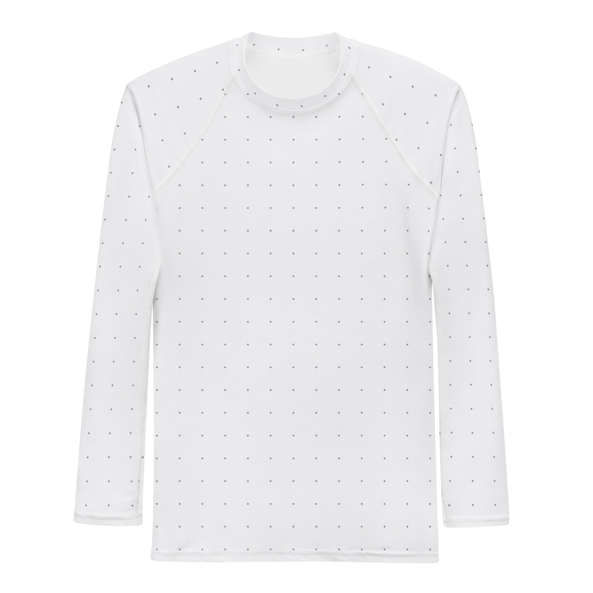 White Dots Longe Sleeve Rash Guard