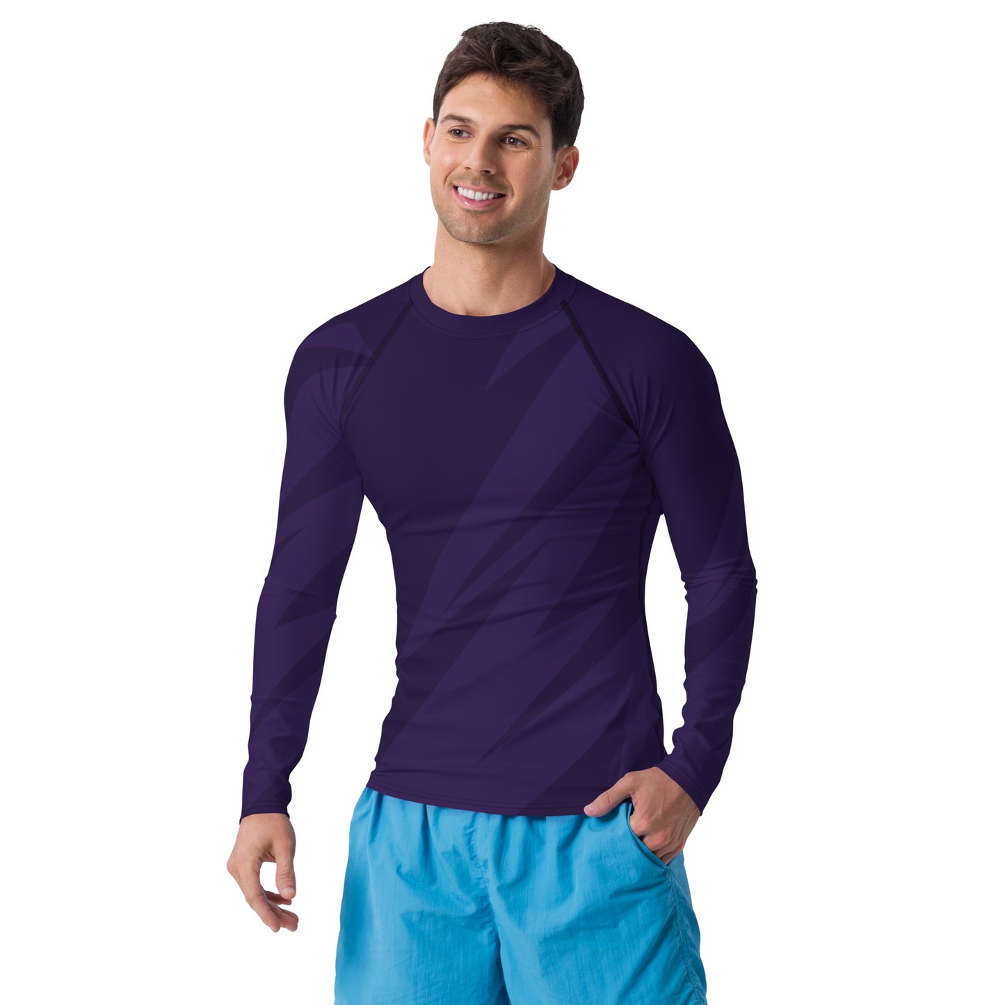 Purple Long Sleeve Rash Guard