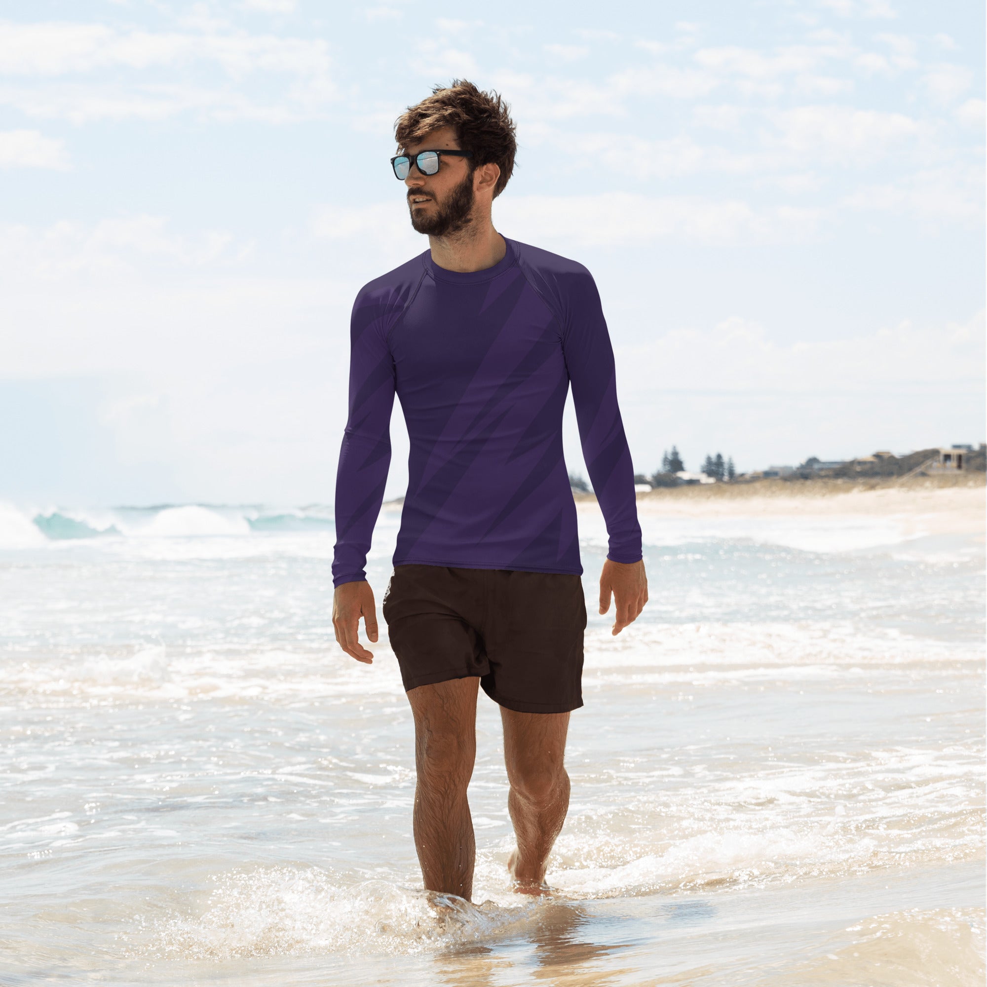 Purple Long Sleeve Rash Guard