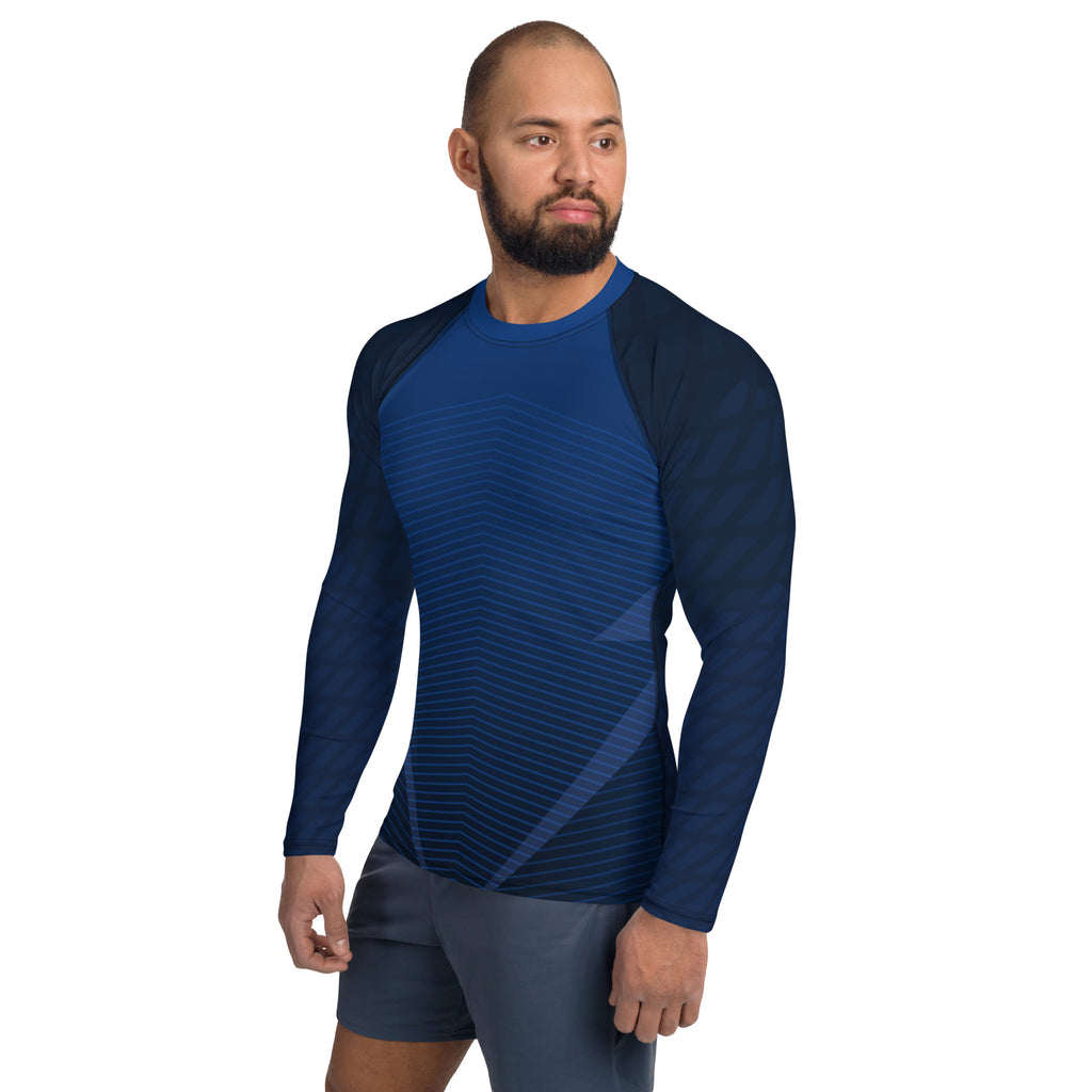 Blue Long Sleeve Rash Guard