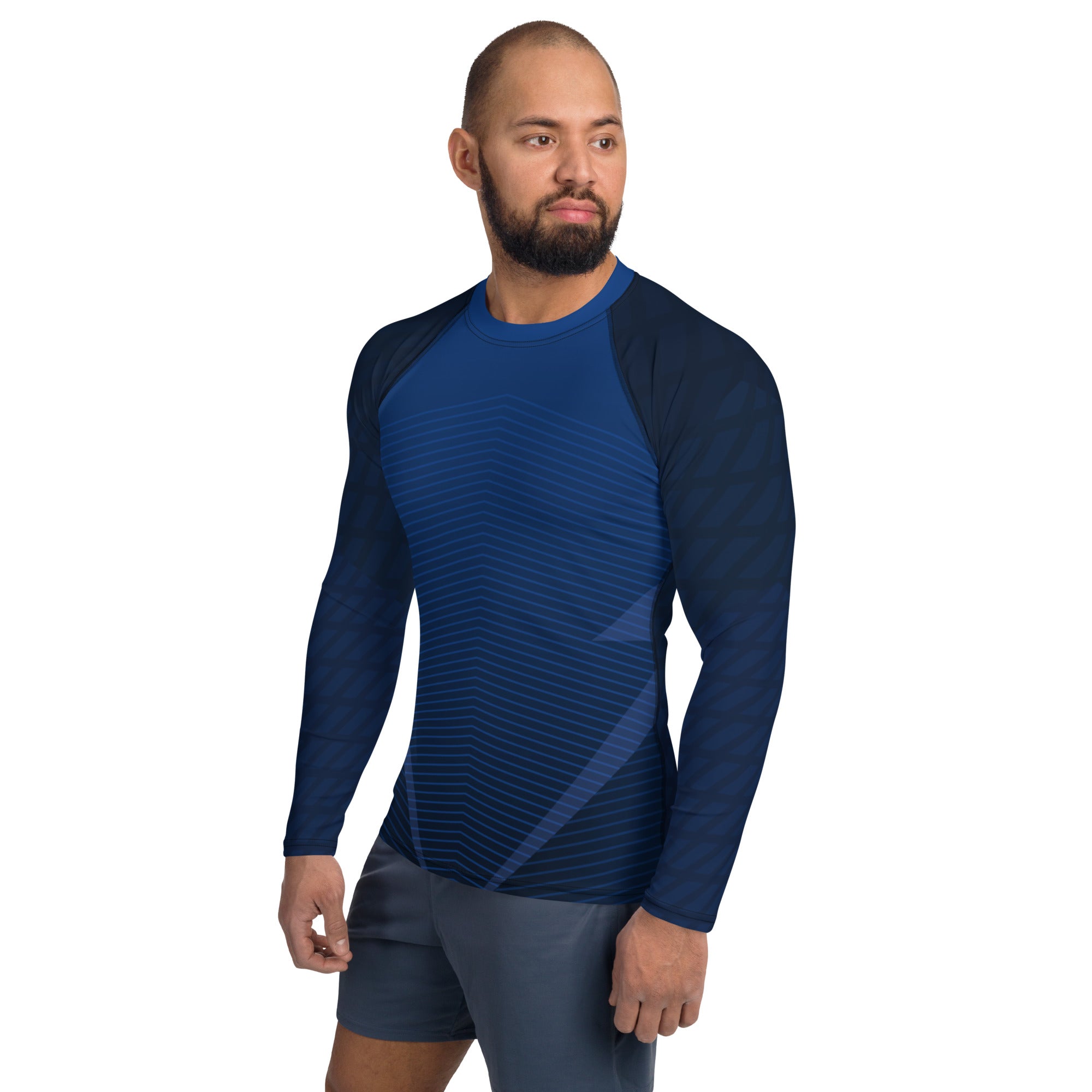 Blue Long Sleeve Rash Guard