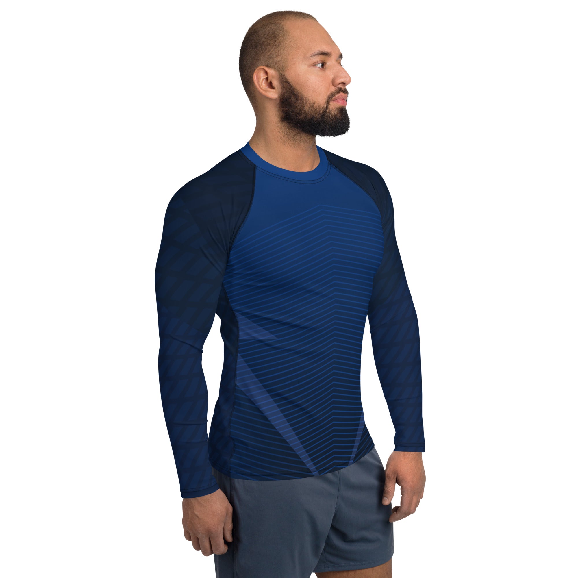Blue Long Sleeve Rash Guard