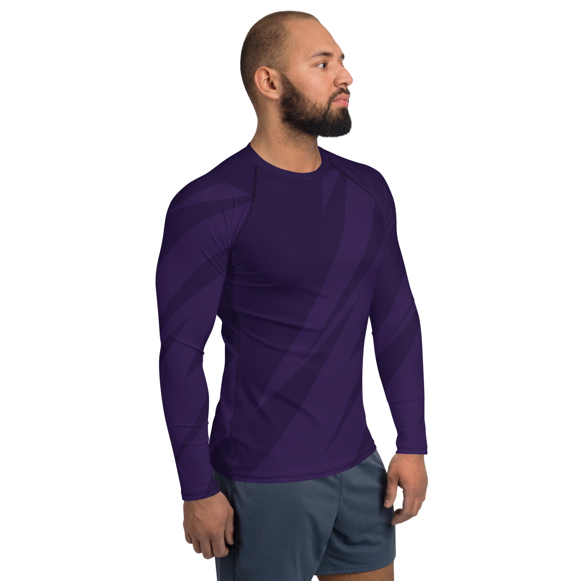 Purple Long Sleeve Rash Guard