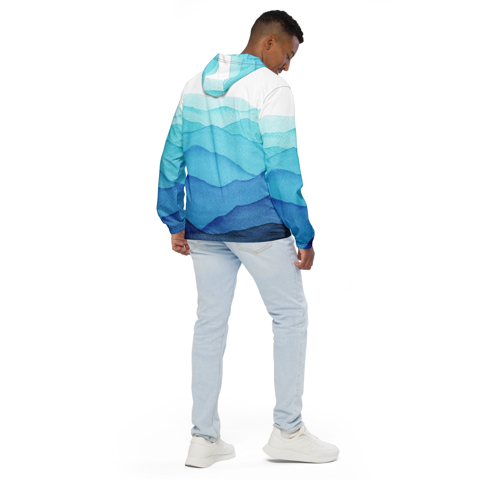Ocean Blue Windbreaker