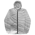 Grey and White Windbreaker