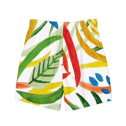 Tropical Print Men's swim trunks