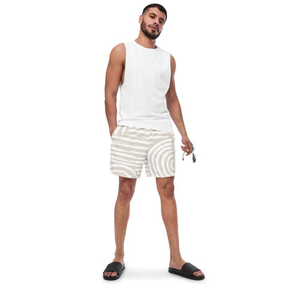 White Strips Men's swim trunks