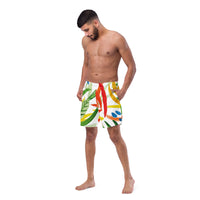 Tropical Print Men's swim trunks