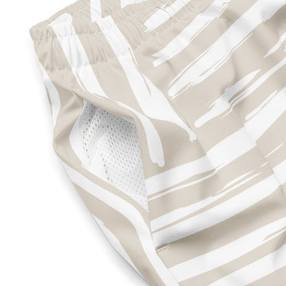 White Strips Men's swim trunks