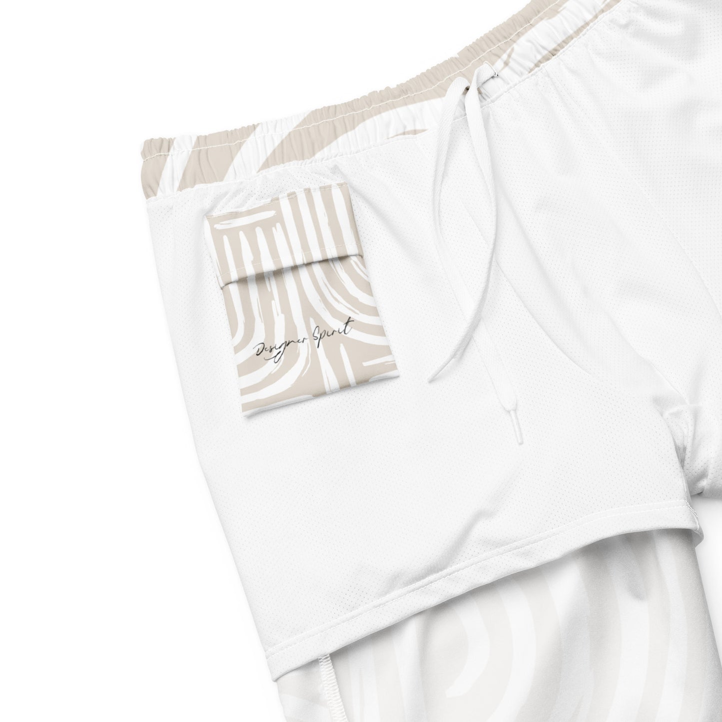 White Strips Men's swim trunks