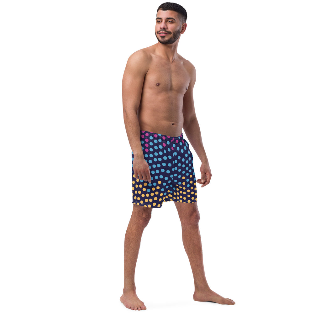 Dot Sound Print Men's swim trunks