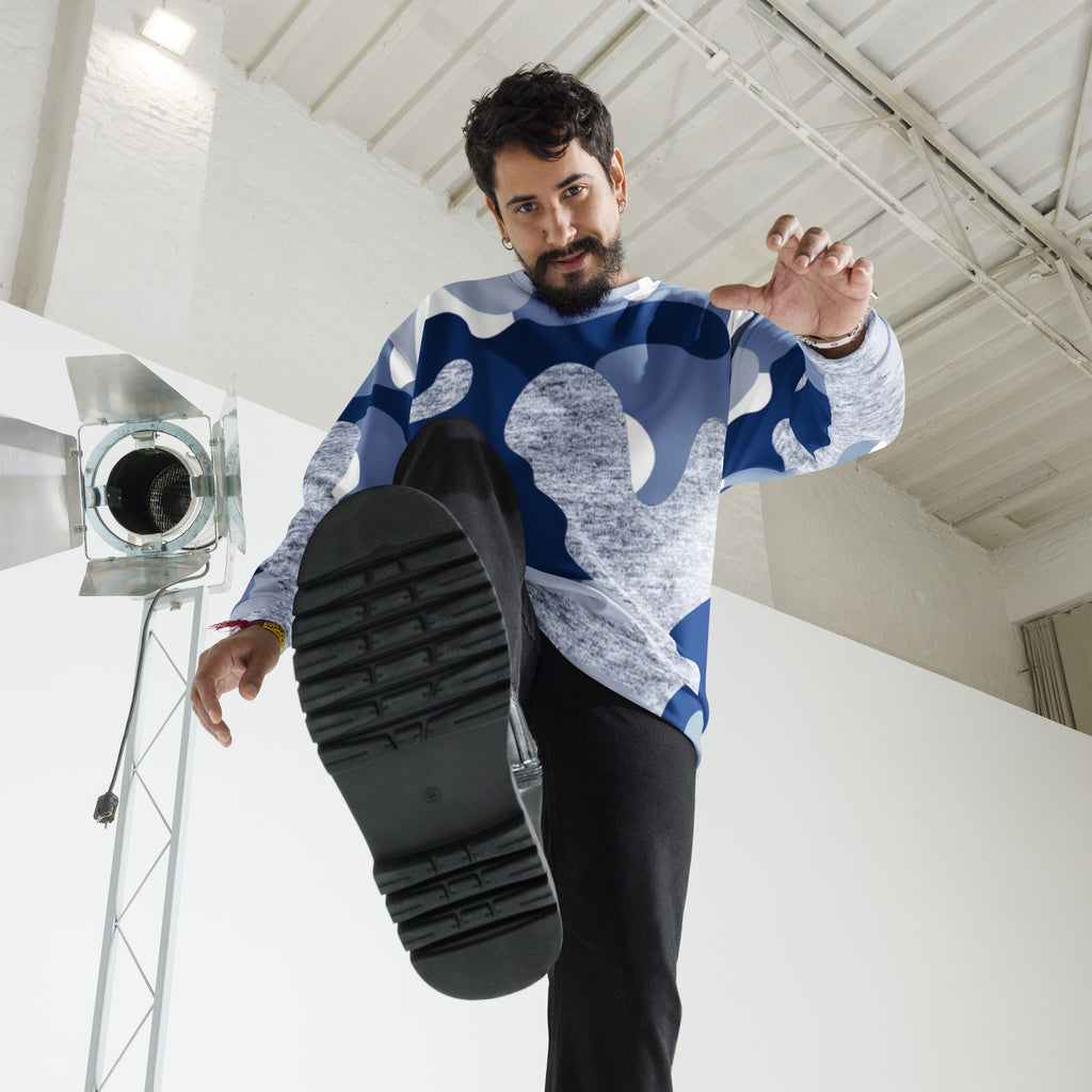 Men's Blue Camo Sweatshirt