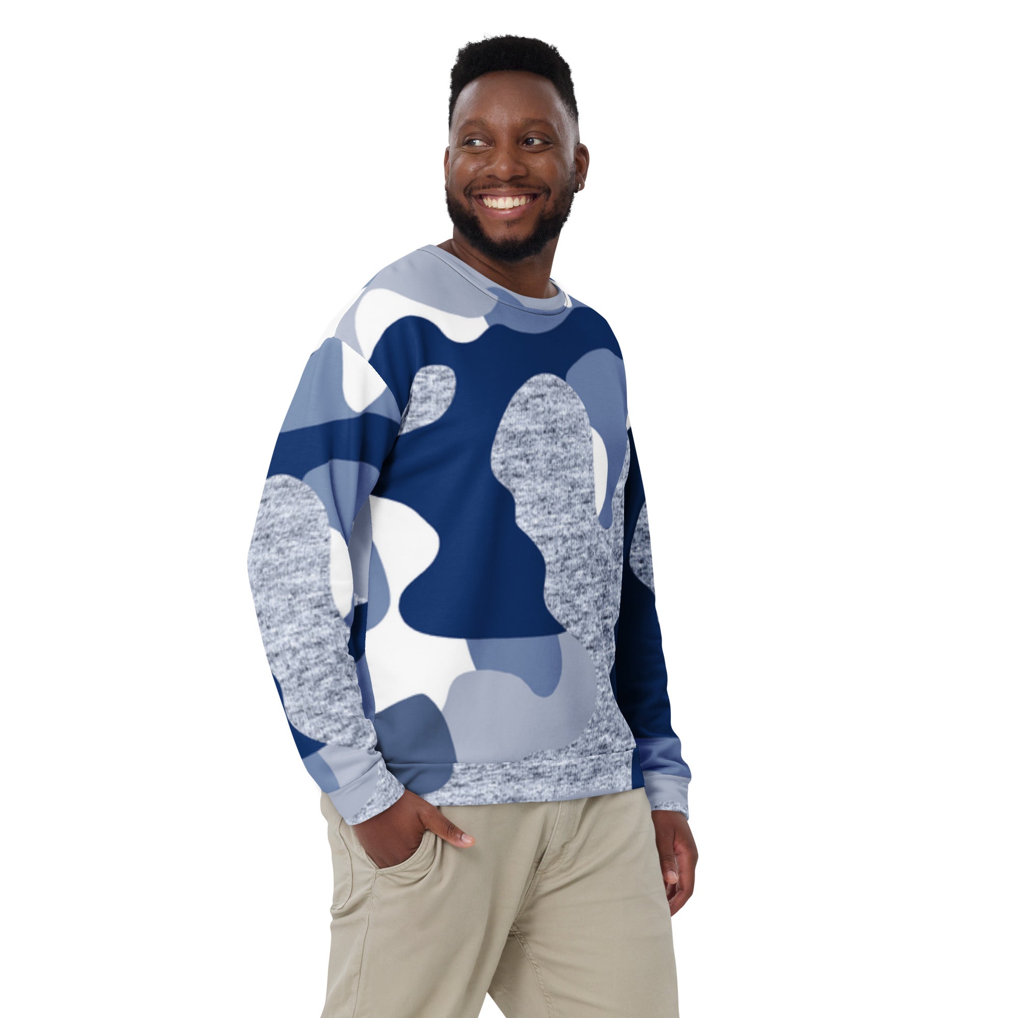 Men's Blue Camo Sweatshirt