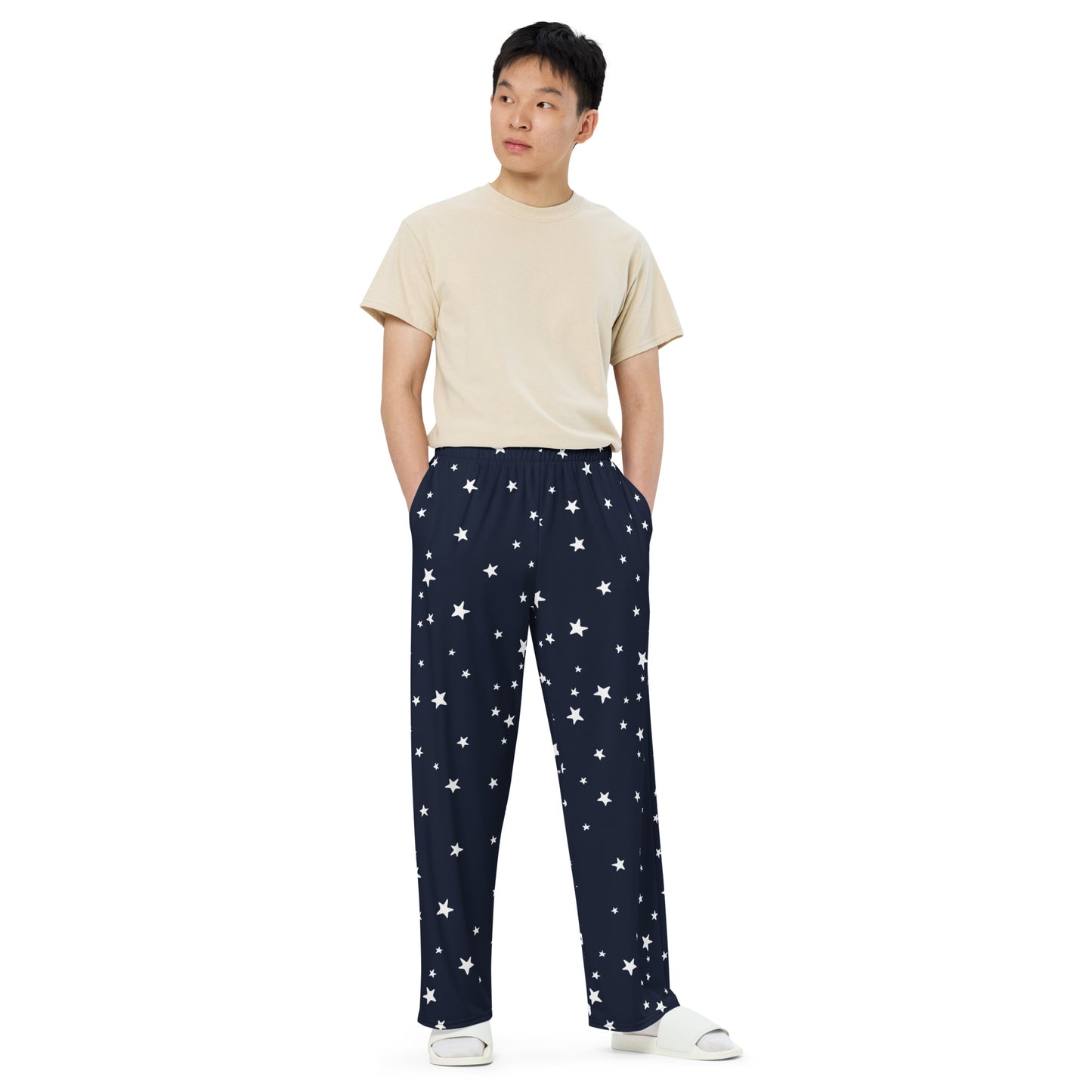 Stars Wide-leg Pajama Pants