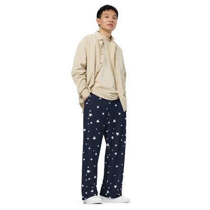 Stars Wide-leg Pajama Pants