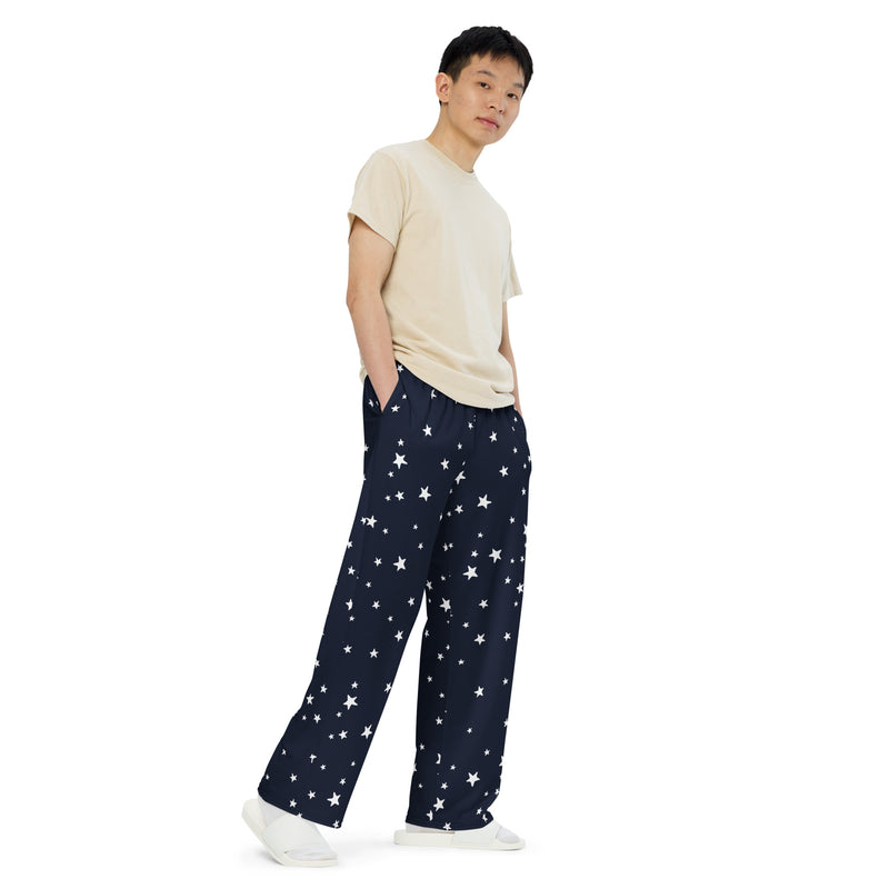 Stars Wide-leg Pajama Pants