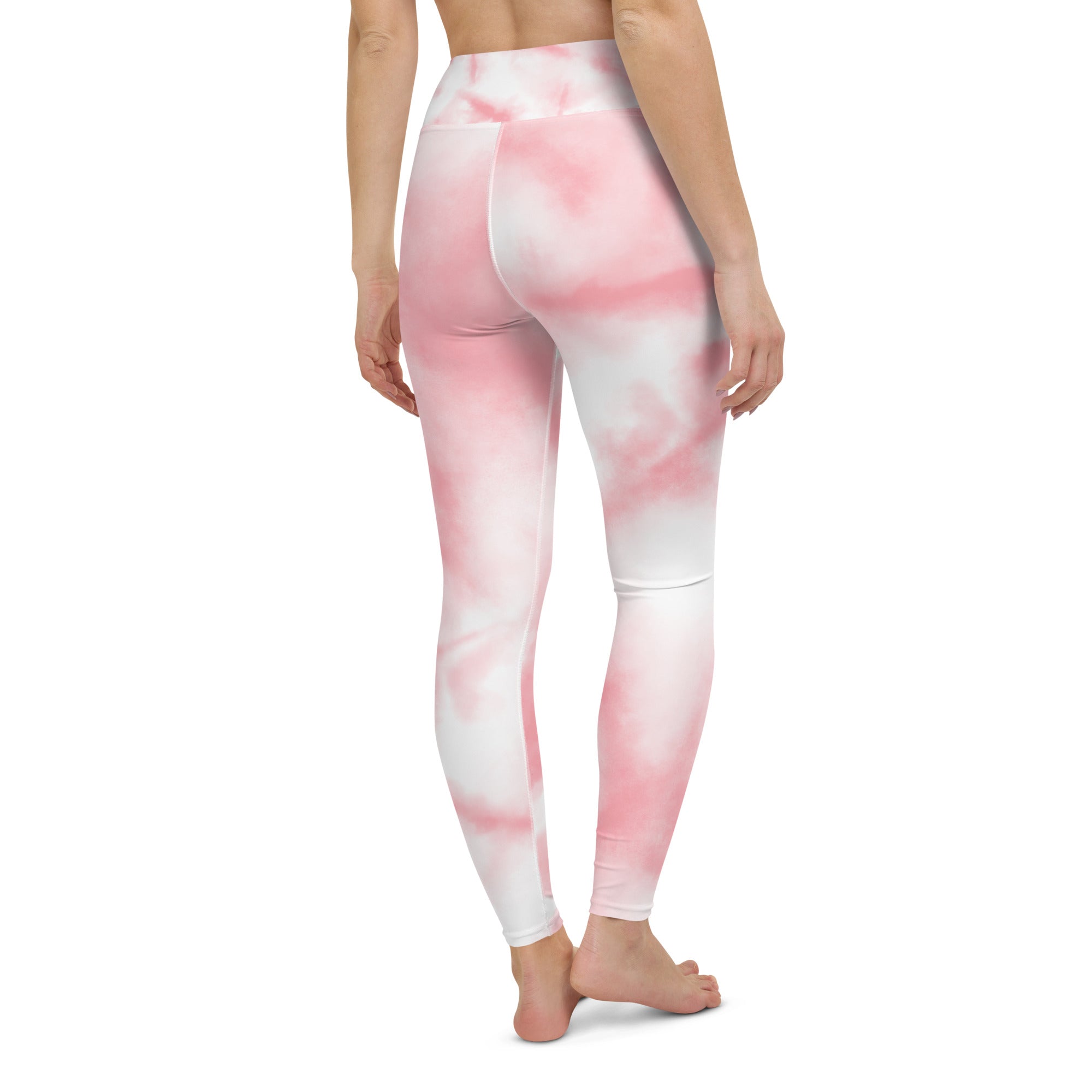 Pink Tie Dye Yoga Leggings