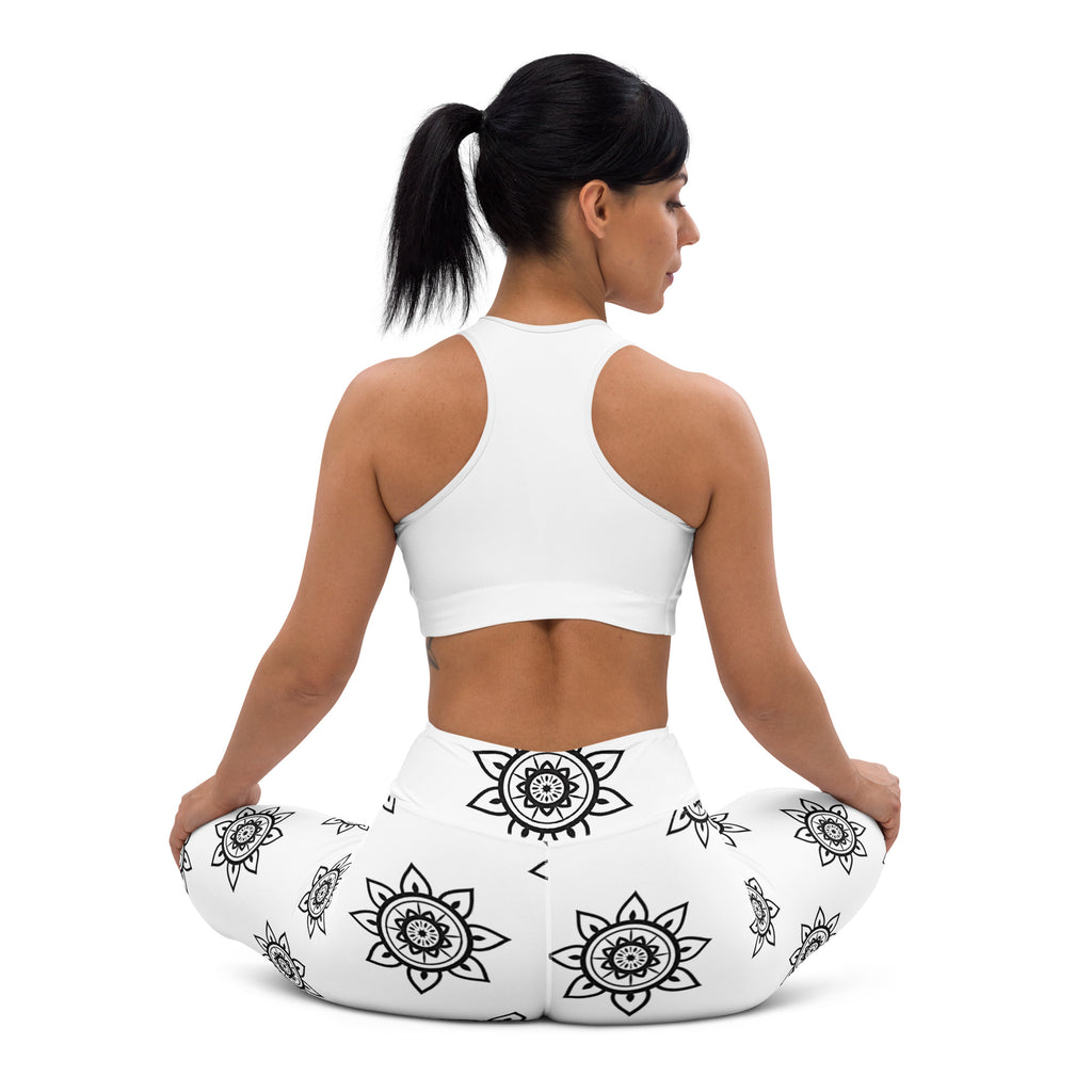 Black Mandala Yoga Leggings