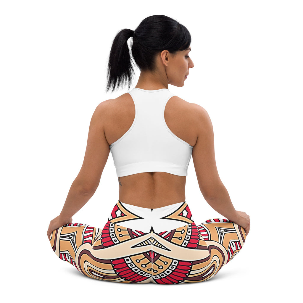 Vintage Print Yoga Leggings