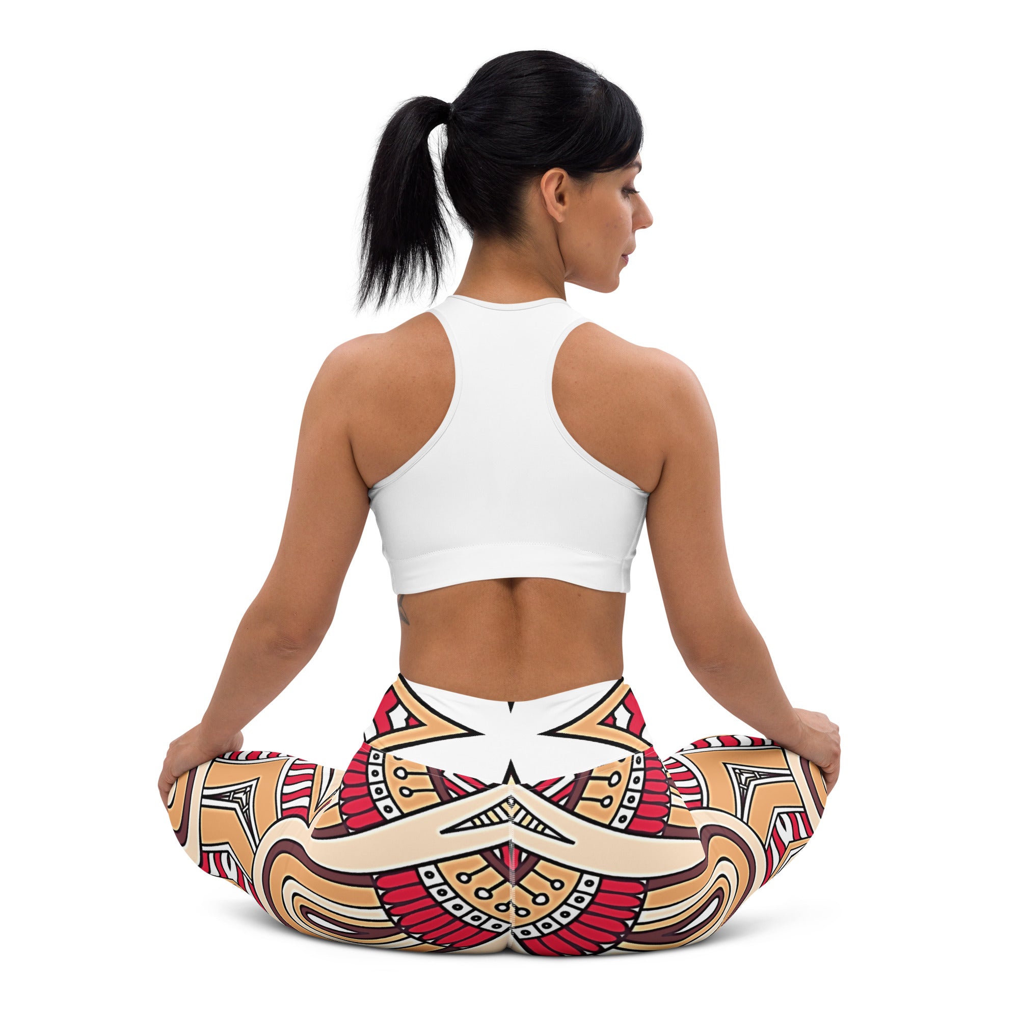 Vintage Print Yoga Leggings