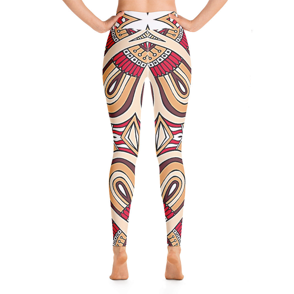 Vintage Print Yoga Leggings