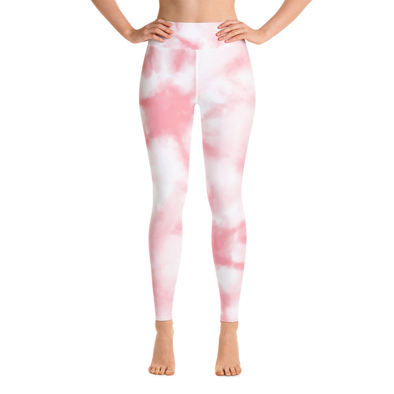 Pink Tie Dye Yoga Leggings