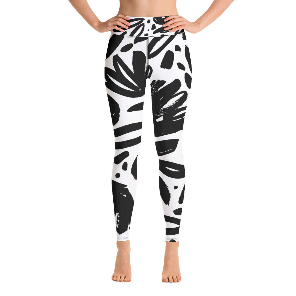 Black and White Yoga Leggings