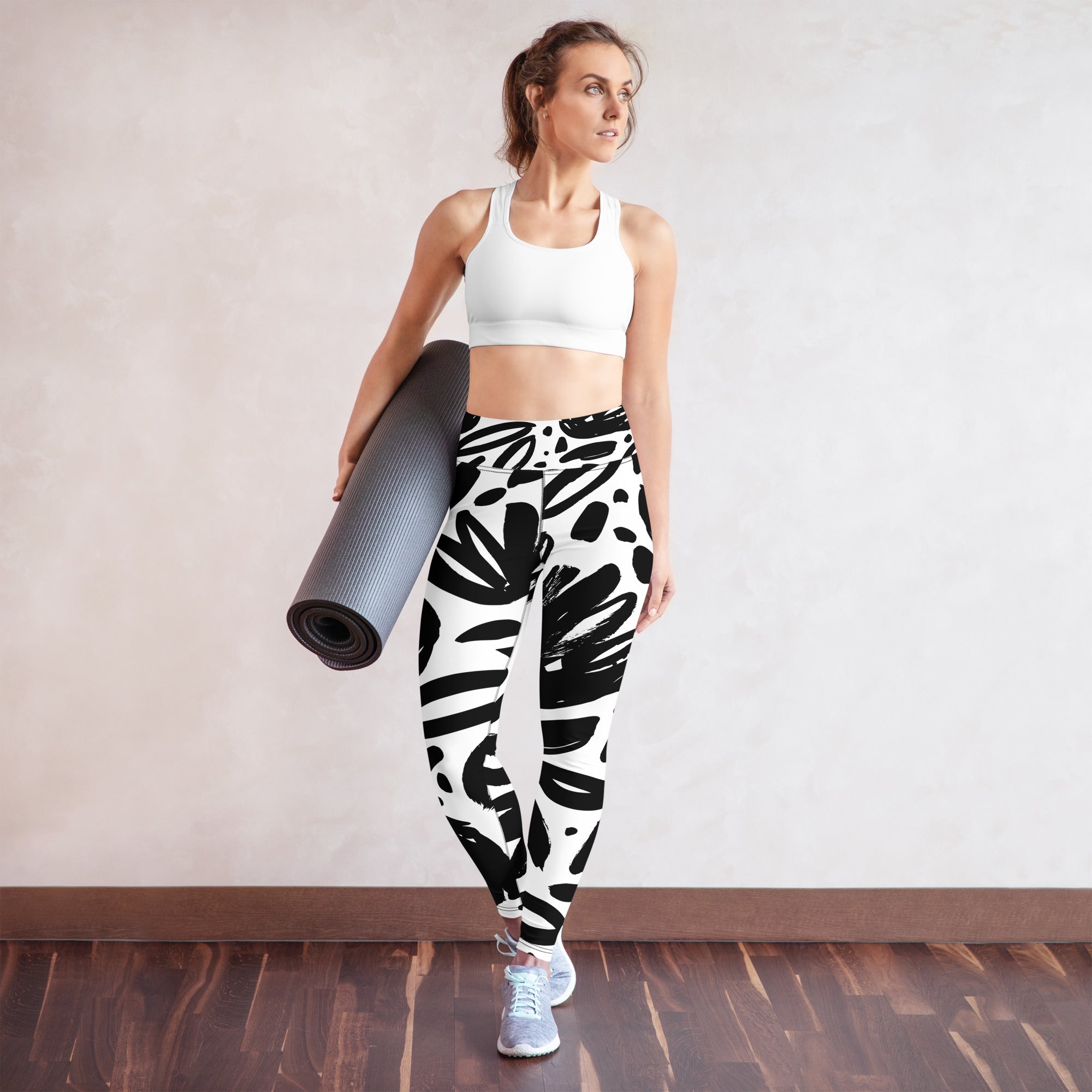 Black and White Yoga Leggings