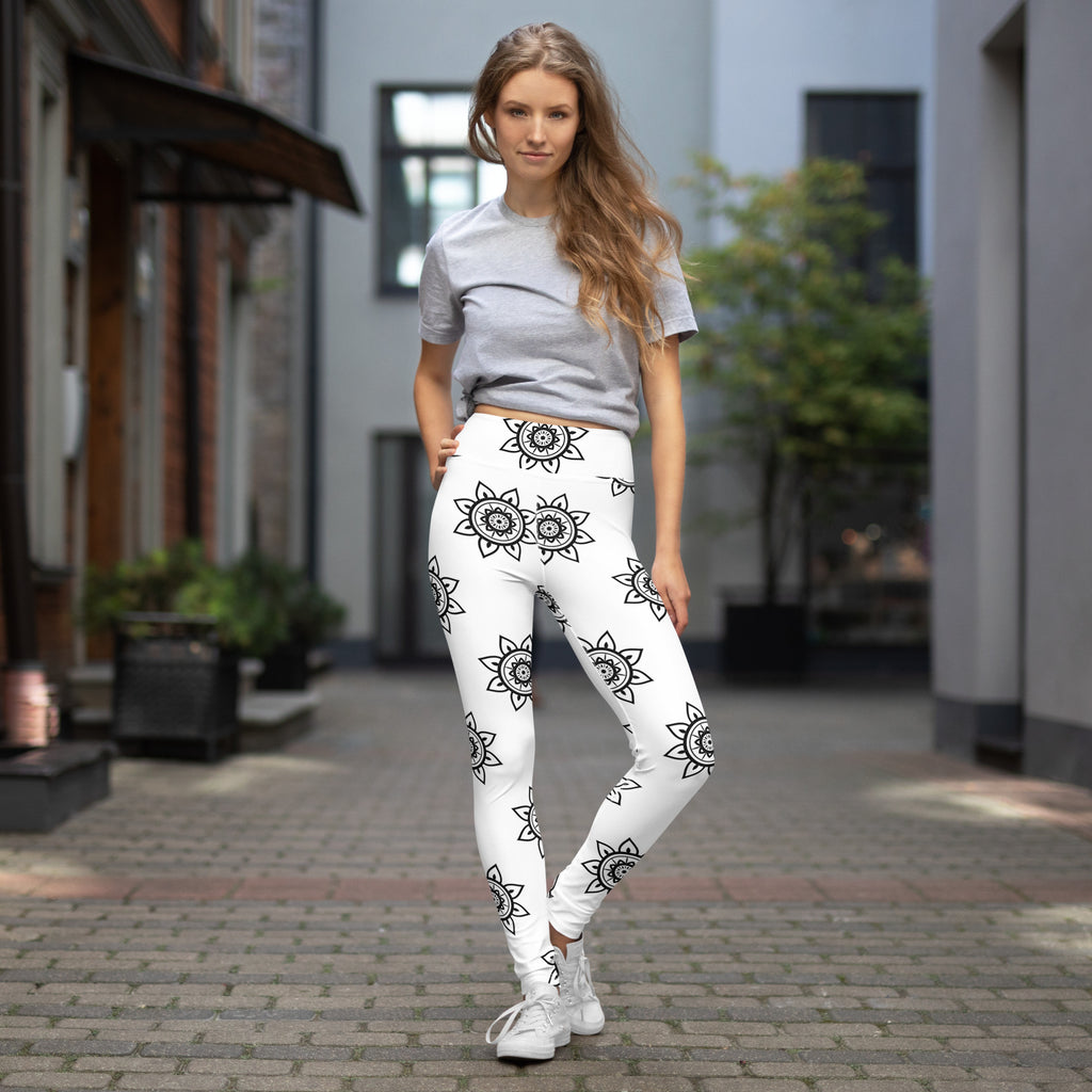 Black Mandala Yoga Leggings